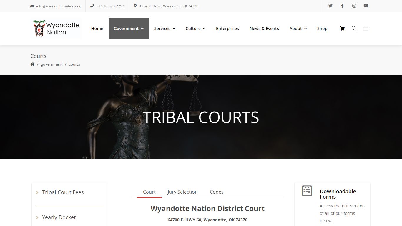 Courts - Wyandotte Nation